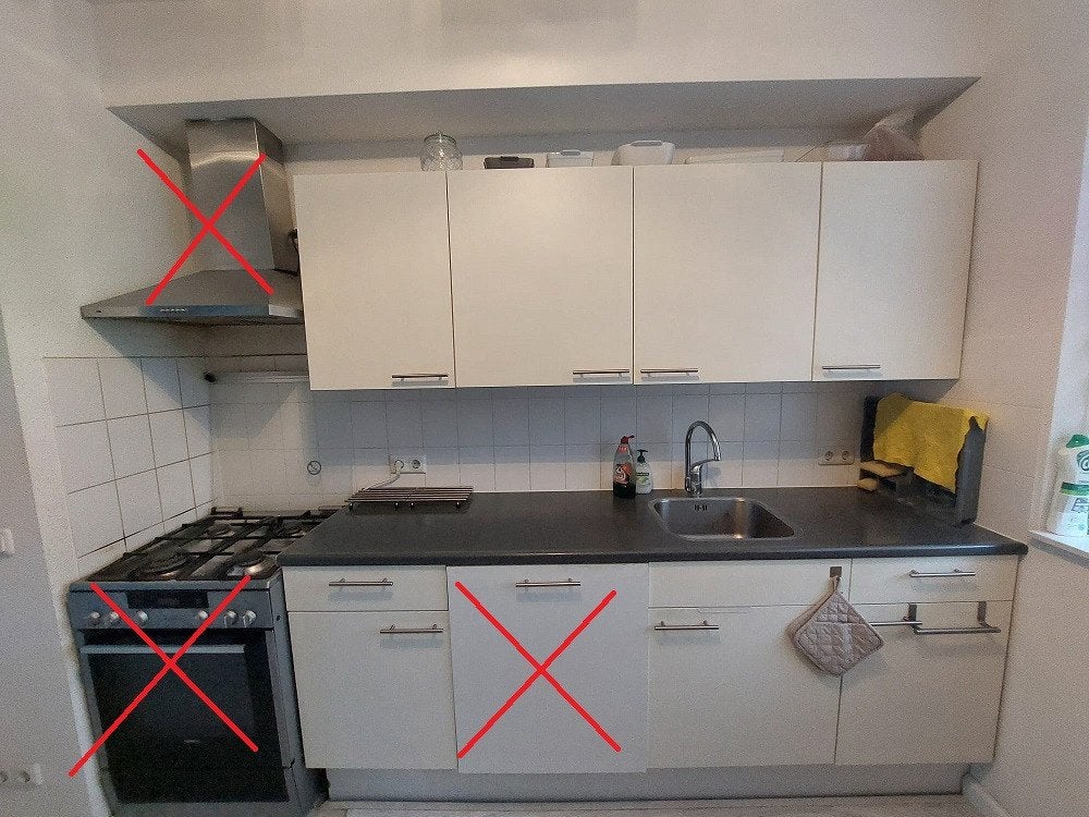Bruynzeel keuken creme vanille. Alleen kastjes+fronten!, Huis en Inrichting, Ophalen, Gebruikt, Enkelwandige keuken, Kunststof