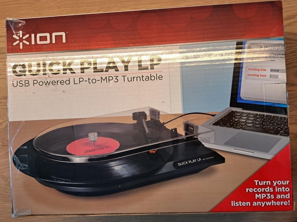 Nieuwe ION Quick Play LP USB Platenspeler in originele doos, Overige merken, Nieuw, Ophalen of Verzenden, USB-aansluiting