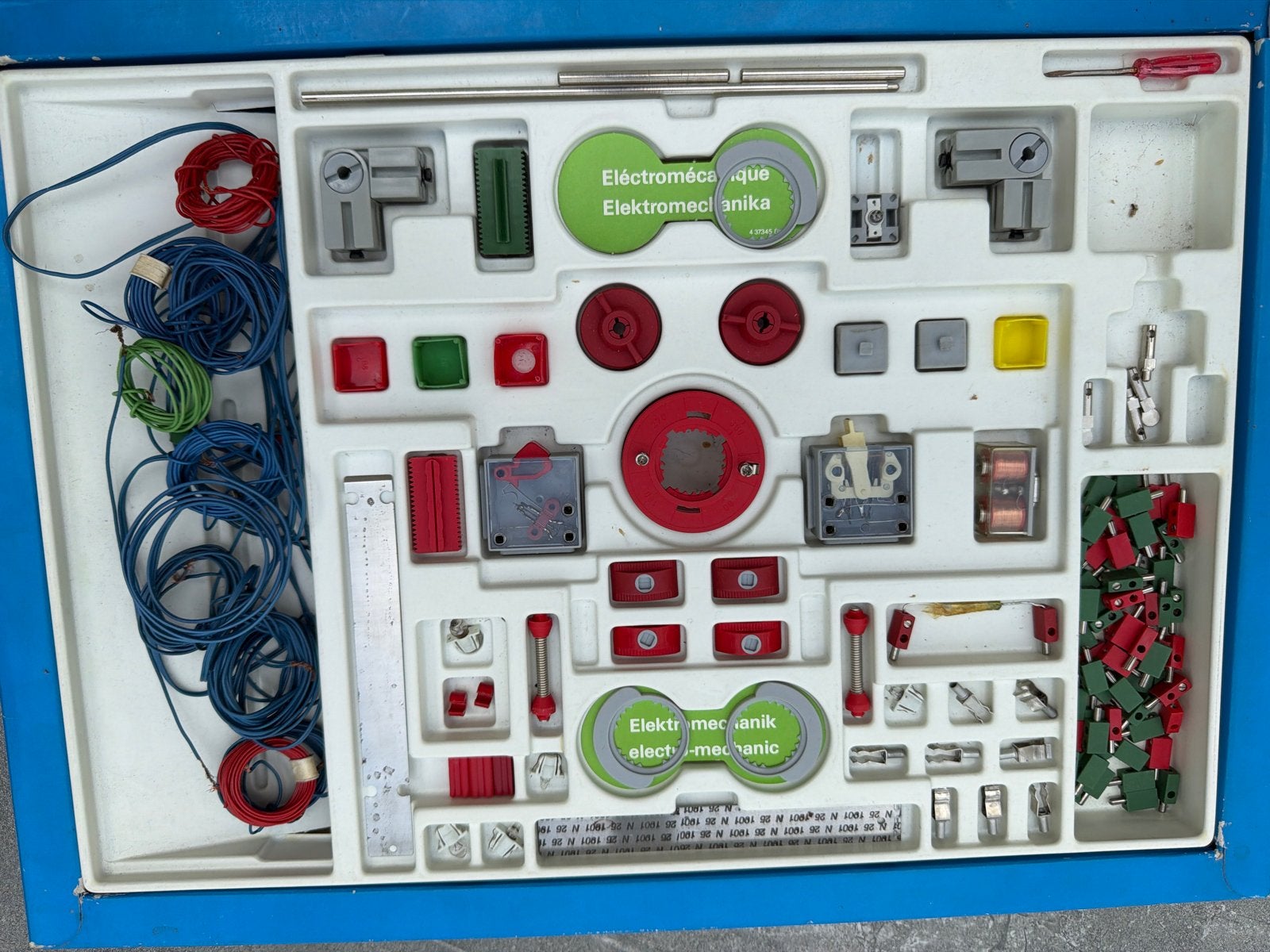 Fischertechnik Elektromechanik 30226 midden jaren 70, deksel, Ophalen of Verzenden, Gebruikt, Bouwen