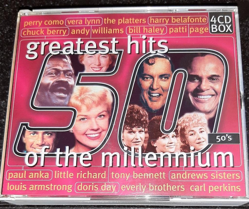 Greatest hits of the millennium 50's 4cdbox, Ophalen of Verzenden, Zo goed als nieuw, Pop, Boxset