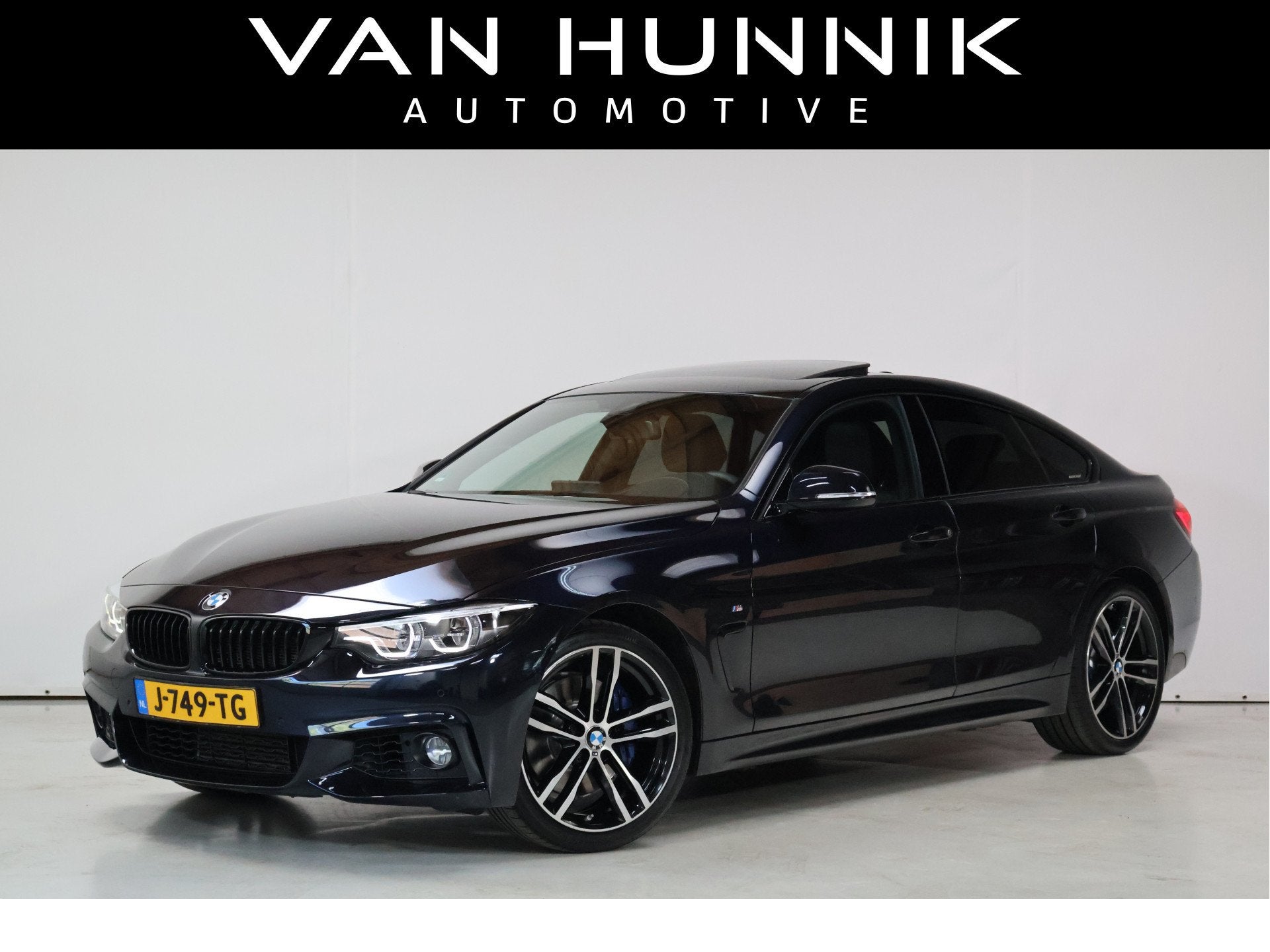 BMW 4 Serie Gran Coupé 418i Executive M-Sport | Pano | Hud, Auto's, Automaat, Dealer onderhouden, Gebruikt, Blauw