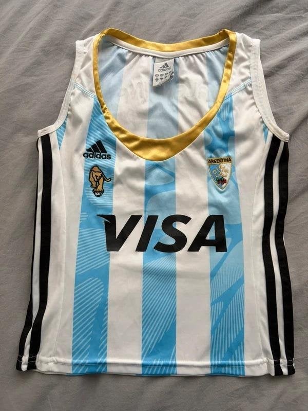 Vintage Adidas Argentinië Las Leonas Hockey Shirt XS Tanktop, Ophalen of Verzenden, Zo goed als nieuw, Kleding
