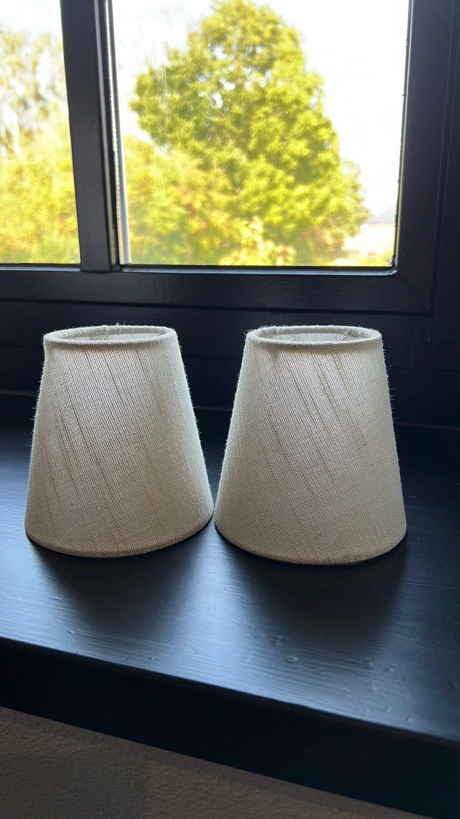 2 lampenkapjes/klemkapjes, Huis en Inrichting, Ophalen of Verzenden, Zo goed als nieuw, Rechthoekig