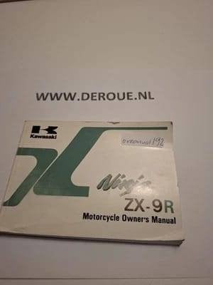 192 0WNERS MANUAL KAWASAKI ZX-9R NINJA 1990 USED, Motoren, Ophalen of Verzenden, Kawasaki
