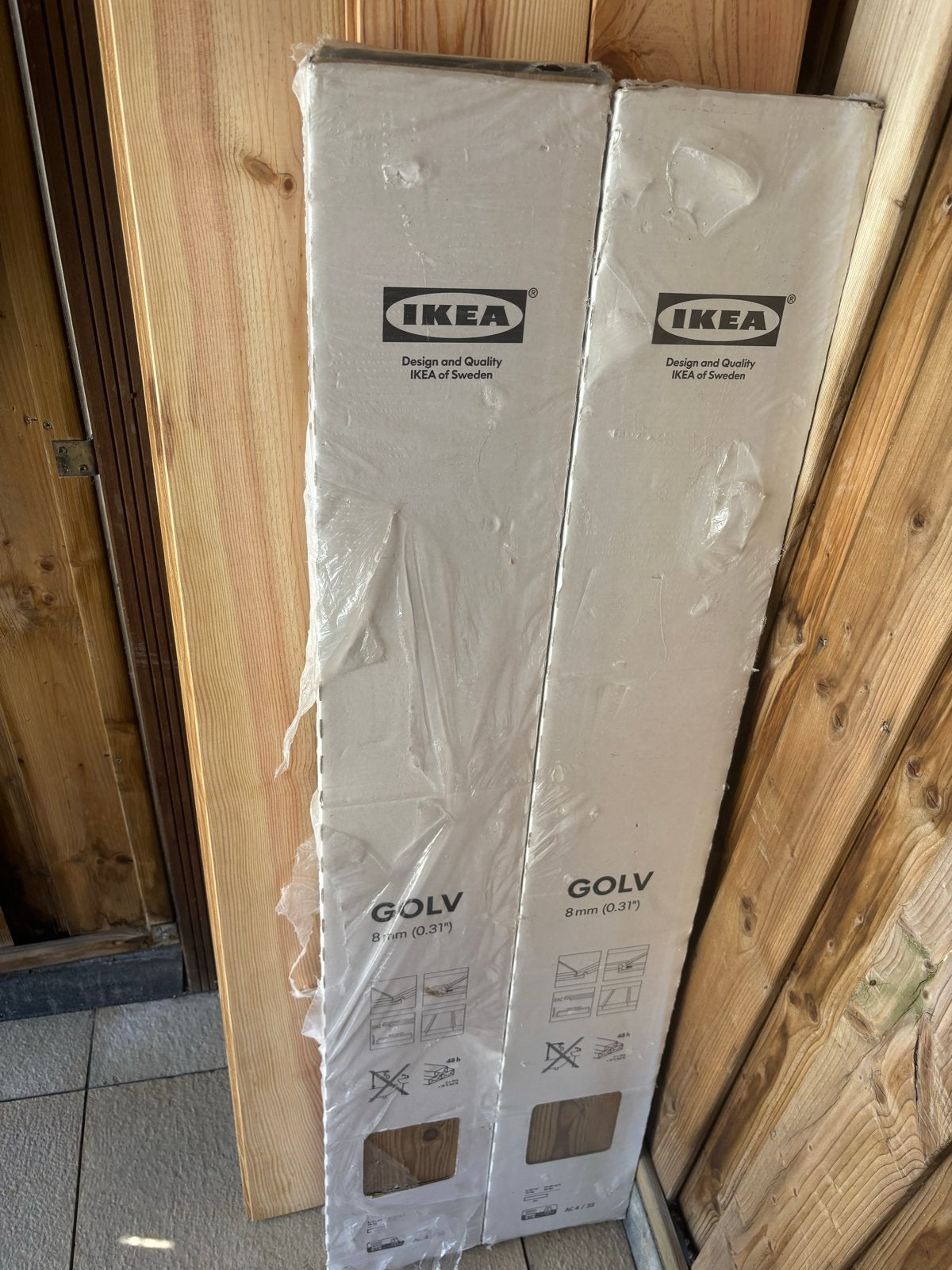 Nieuw IKEA Laminaat - GOLV 8mm (2 pakken), Nieuw, Ophalen of Verzenden, Minder dan 5 m², 10 tot 30 cm
