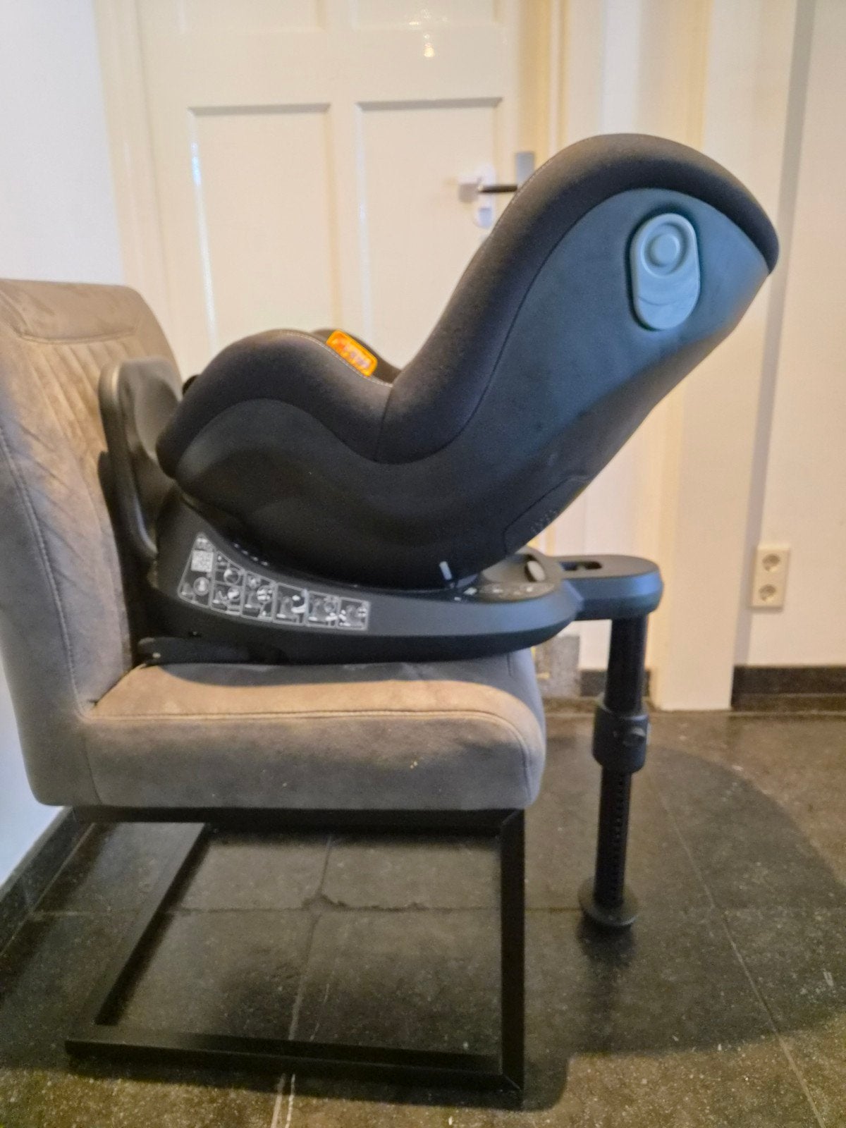 draaibare autostoel isofix te koop, Kinderen en Baby's, 0 t/m 18 kg, Slaapstand, Zo goed als nieuw, Isofix