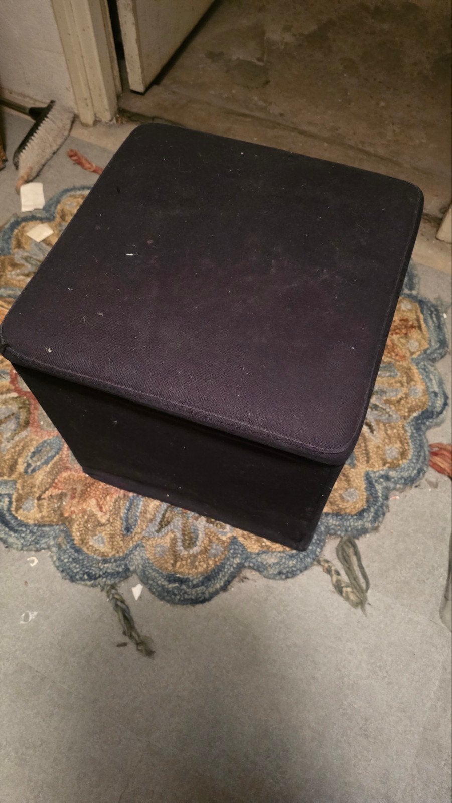 Poef met storage, Minder dan 50 cm, Vierkant, Minder dan 50 cm, Ophalen of Verzenden
