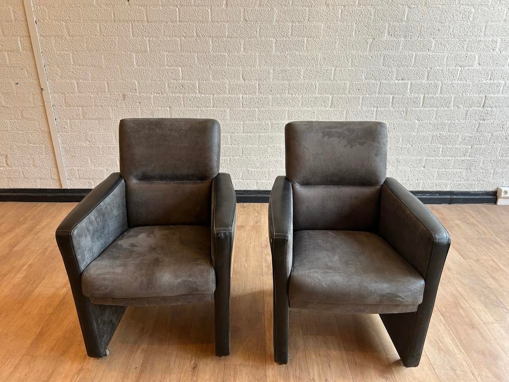Goossens Wonen Eetkamerstoelen model Madagaskar (2 stuks), Huis en Inrichting, Gebruikt, Twee, Ophalen of Verzenden, Stof