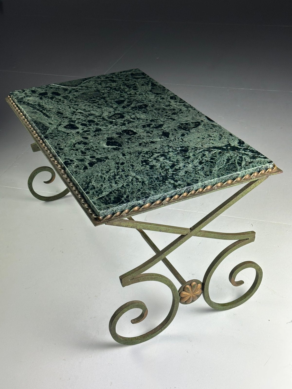 Vintage console / salontafel Verde Alpi, Ophalen of Verzenden, Zo goed als nieuw, Rechthoekig, Minder dan 55 cm