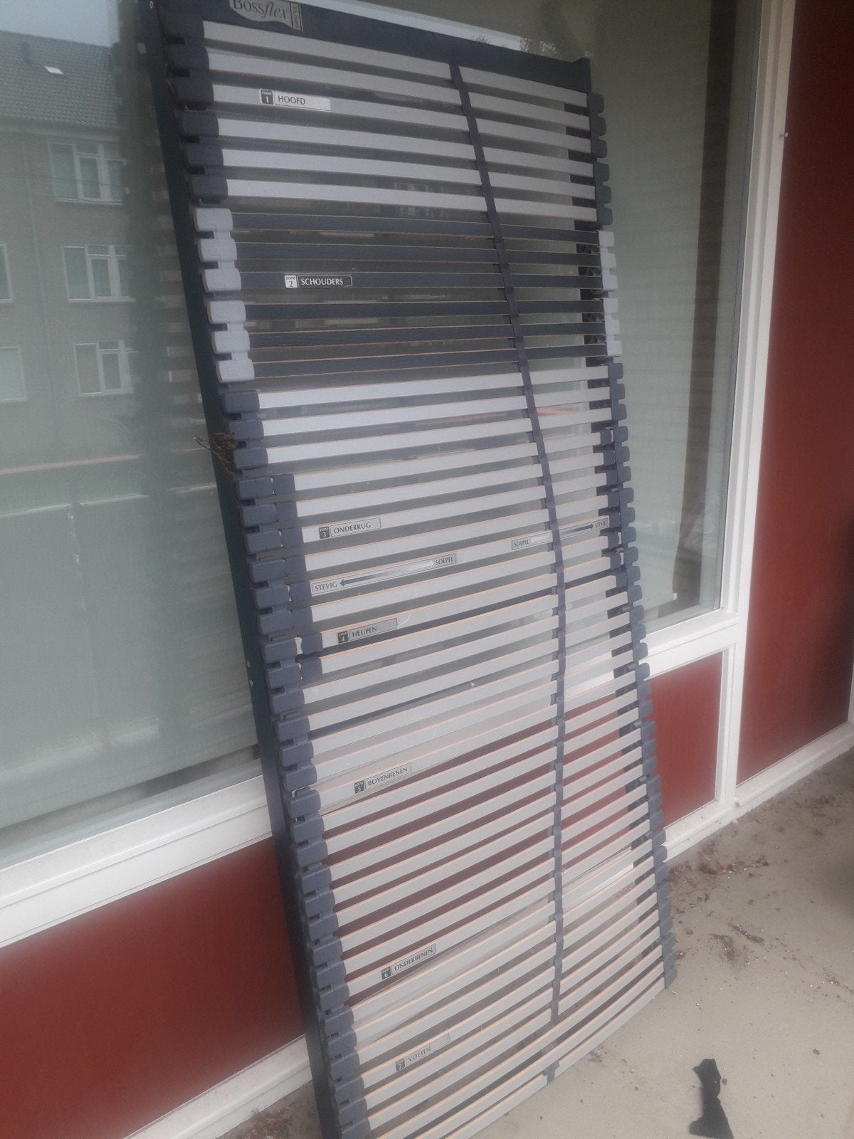Bossflex lattenbodem 90x200 cm, Ophalen, Gebruikt, 90 cm, Eenpersoons