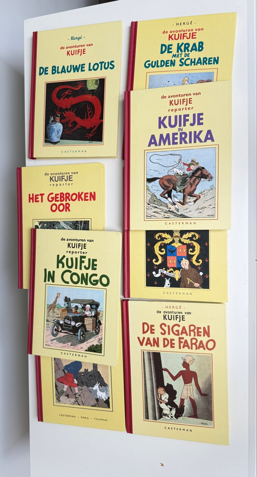 Kuifje Zwart-Wit Facsimile A5 - Complete Set van 8 Boeken, Boeken, Complete serie of reeks, Ophalen of Verzenden, Zo goed als nieuw