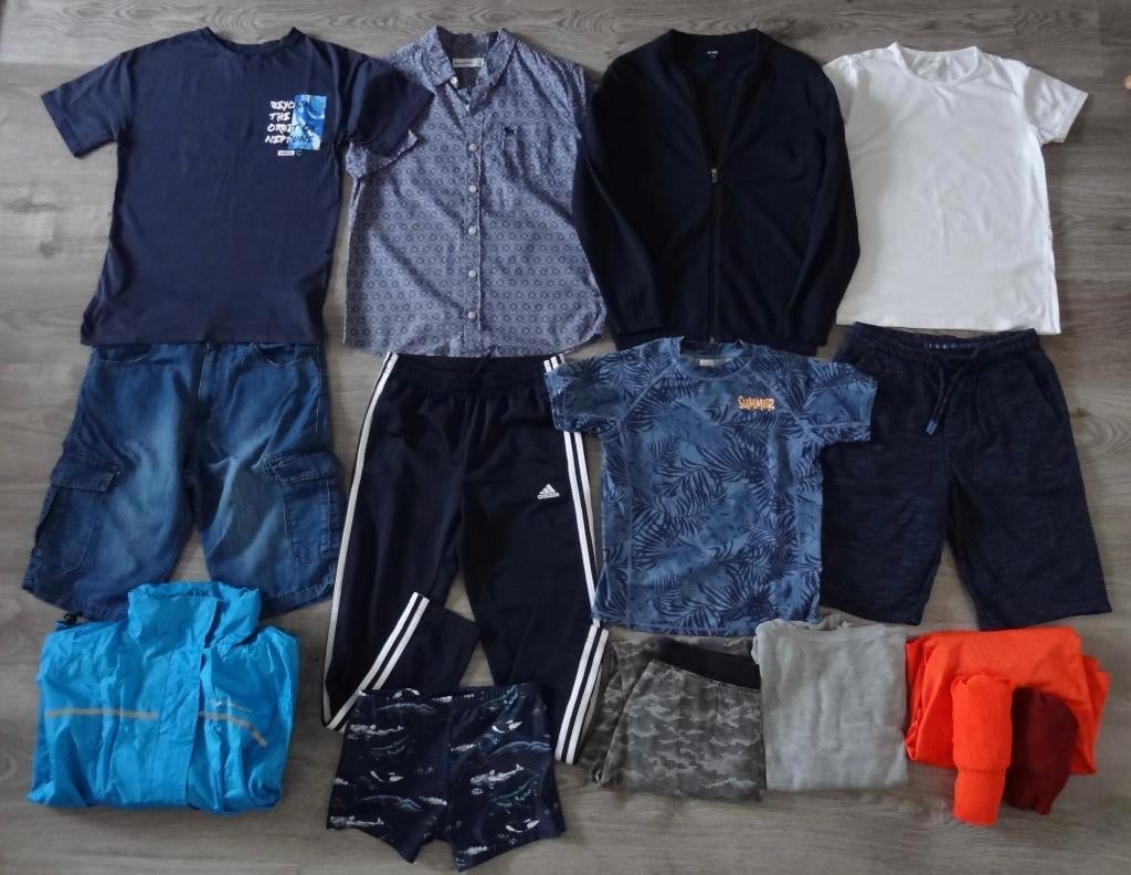 Pakket jongens zomer kleding maat 152 158, Ophalen of Verzenden, Zo goed als nieuw, Jongen, Setje