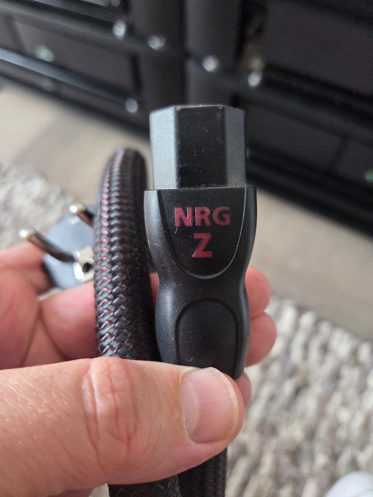 AudioQuest NRG-Z3 stroomkabel lengte 1 meter., Ophalen of Verzenden, Zo goed als nieuw, Minder dan 2 meter, Overige kabels