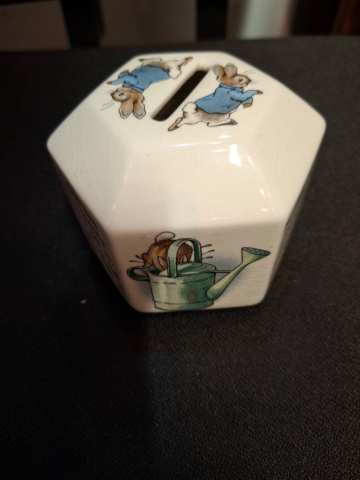 Wedgwood Spaarpot Peter Rabbit Vintage (afdekkap ontbreekt), Ophalen of Verzenden, Gebruikt, Steen, Aardewerk of Keramiek, Strip- of Tekenfilmfiguur