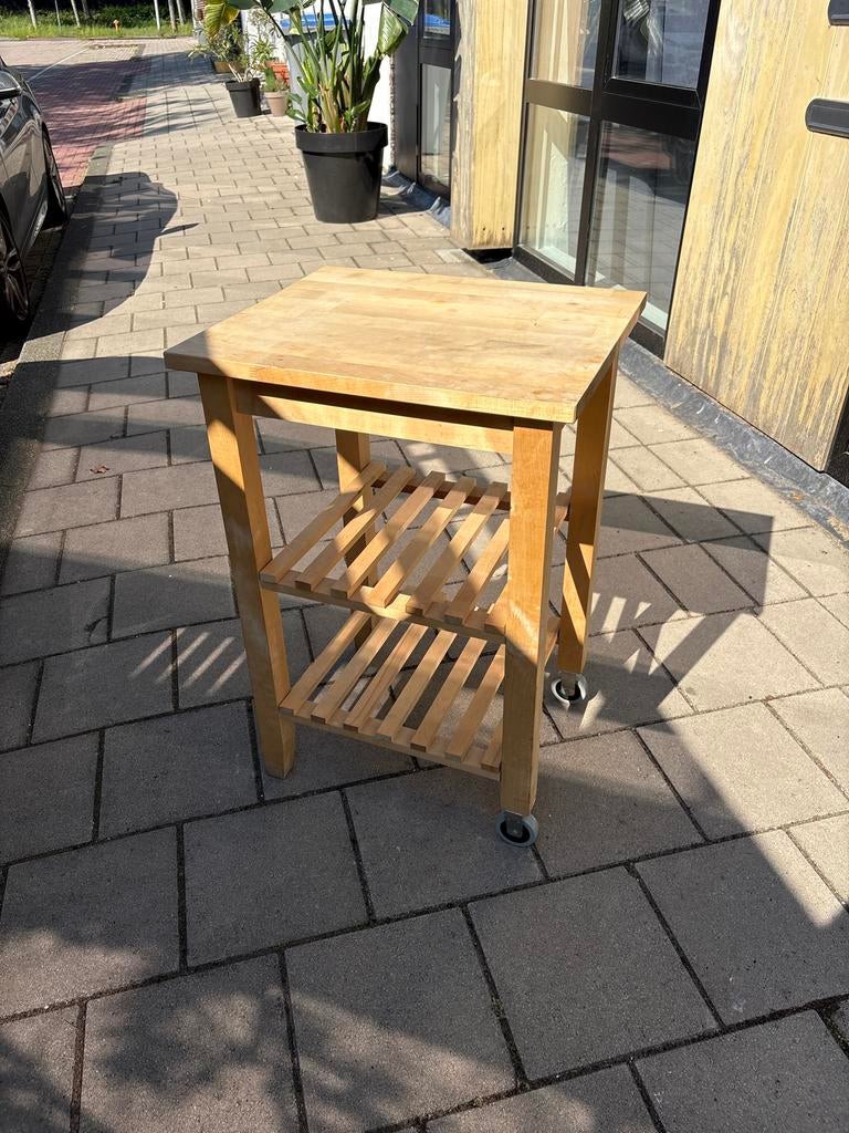 IKEA Snijblok/Keukentrolley op wielen - Hout, Ophalen, Gebruikt, Hout, IKEA
