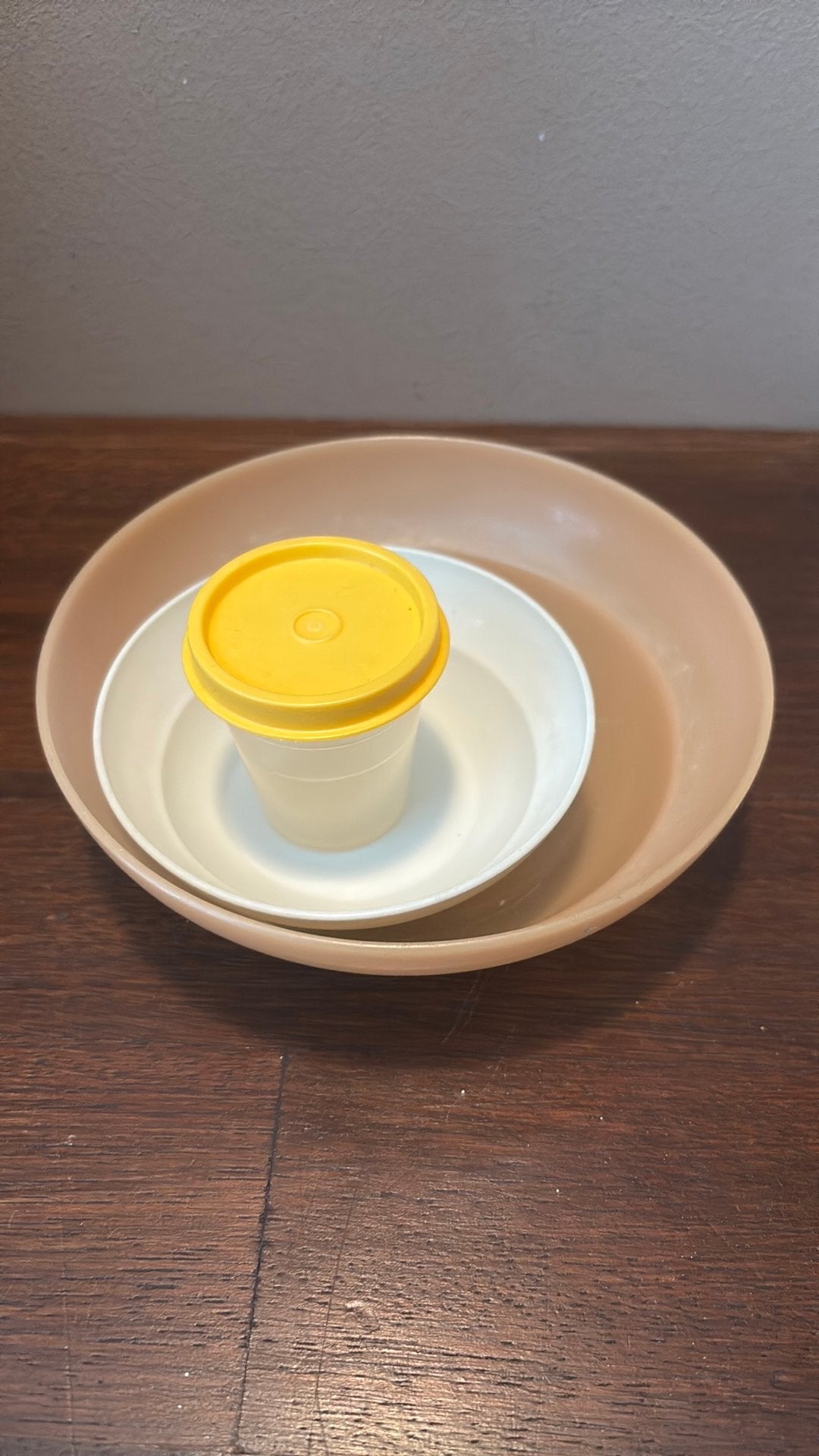 2 schaaltjes en 1 klein potje, Ophalen of Verzenden, Gebruikt, Schaal