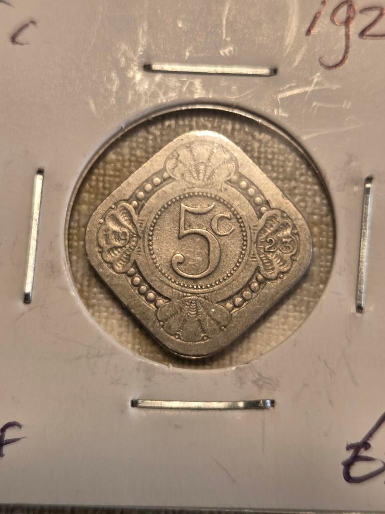 Nederlands 5 Cent 1923. Wilhelmina., Postzegels en Munten, Munten | Nederland, Zilver, Koningin Wilhelmina, Losse munt, Overige waardes