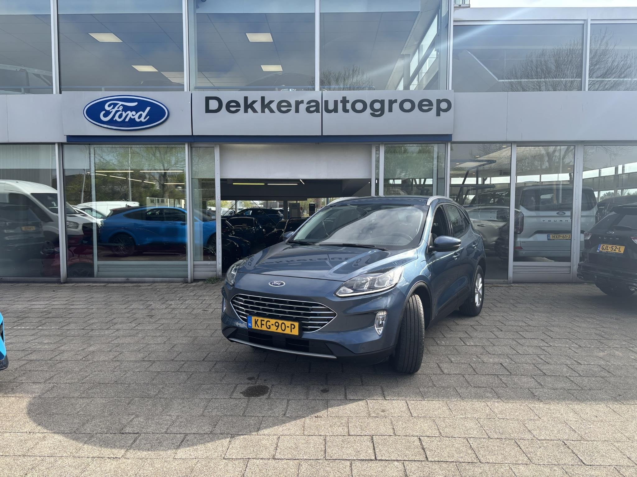 Ford Kuga 2.5 PHEV Titanium, Auto's, Gebruikt, Euro 6, 4 cilinders, Blauw