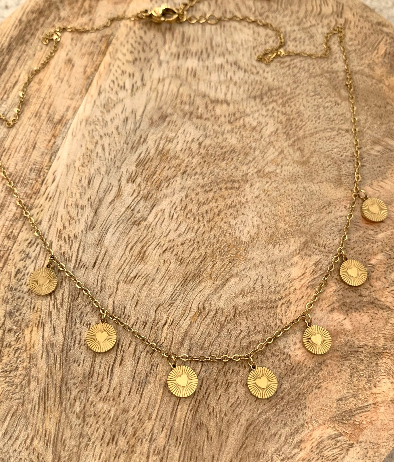Coin ketting, Ophalen of Verzenden, Zo goed als nieuw, Goud, Verstelbaar