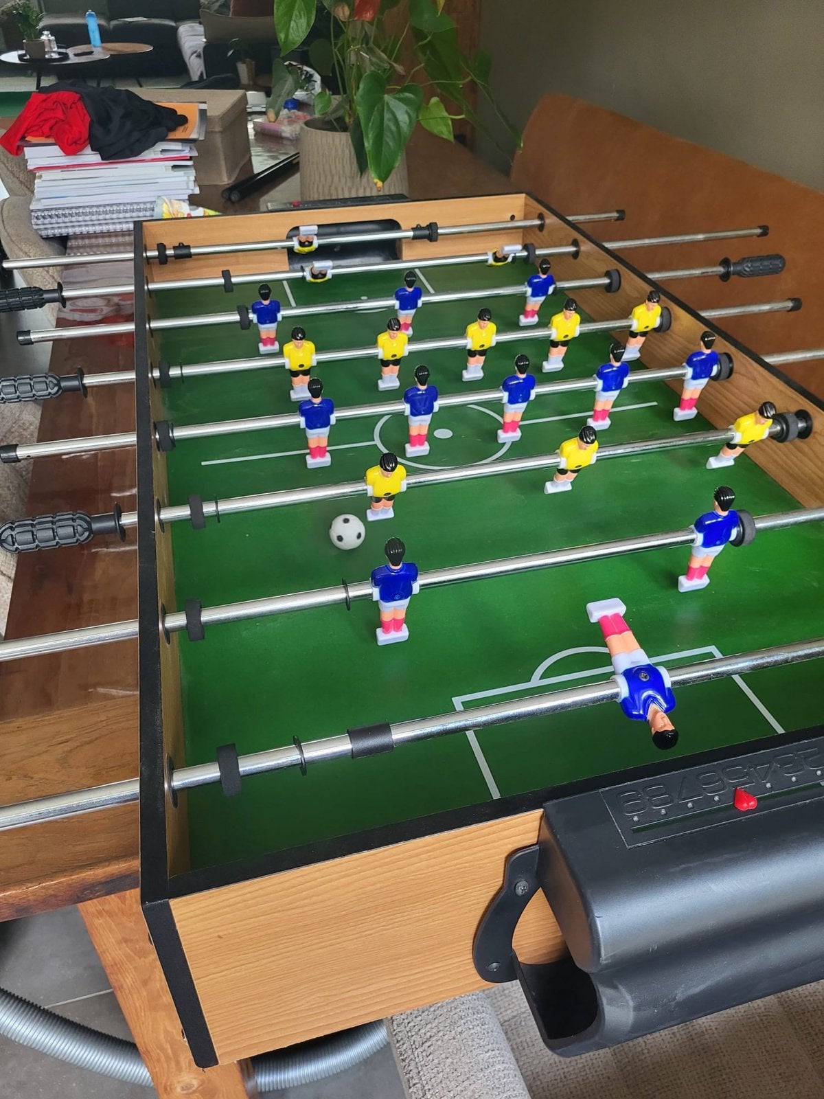 4-in-1 Speltafel: Pingpong, Airhockey, Tafelvoetbal, Biljart, Een of twee spelers, Ophalen, Gebruikt