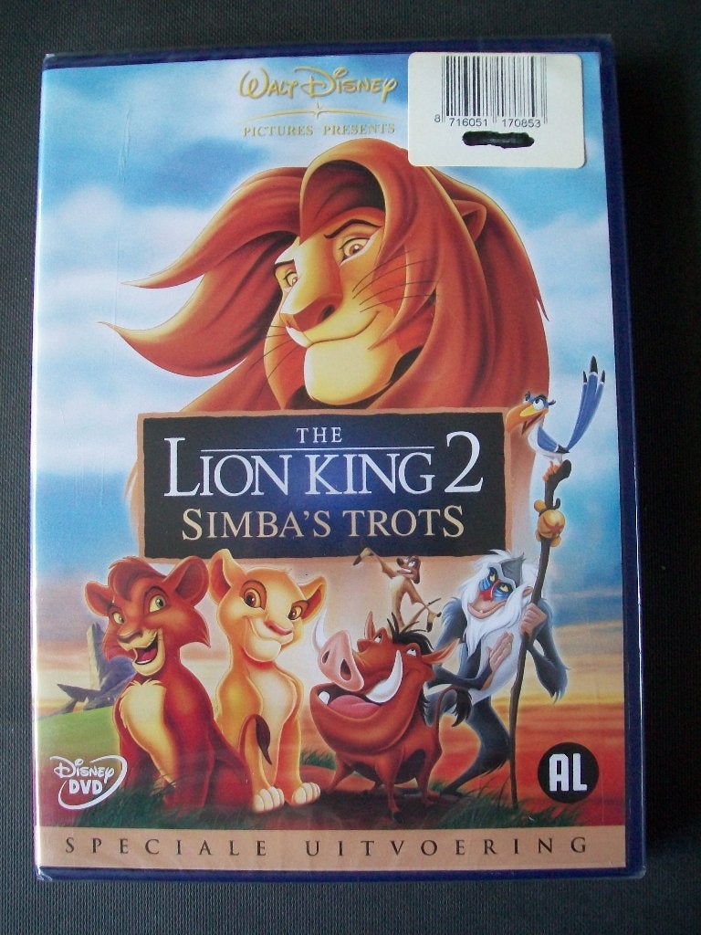 Walt Disney LION KING 2 Simba's Trots nieuw in seal, Tekenfilm, Verzenden, Nederlands, Nederlands