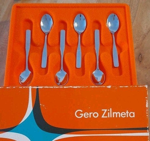 Gero Zilmeta (expresso)lepeltjes en  gebaksvorkjes, Ophalen of Verzenden