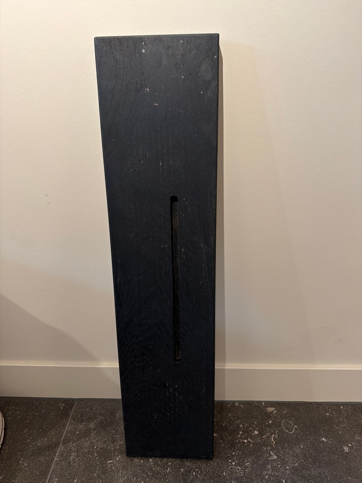 Zwart massief houten badplank, Hout, Ophalen of Verzenden, Modern, Gebruikt