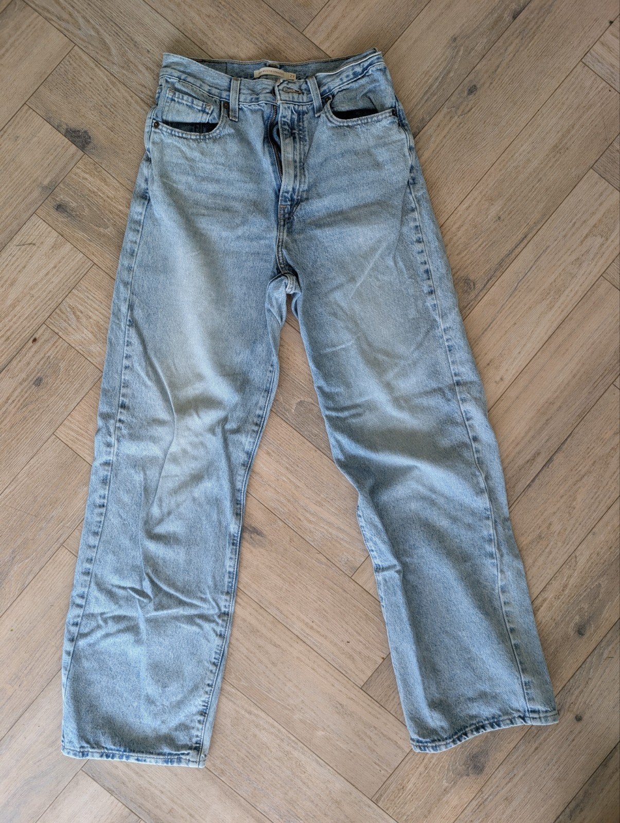 Levi's high waisted straight 27x32, Ophalen, Blauw, Zo goed als nieuw, W27 (confectie 34) of kleiner