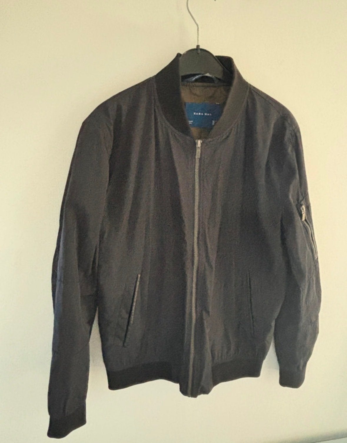Zara Man Bomberjack Maat M, Kleding | Heren, Jassen | Zomer, Ophalen of Verzenden, Gedragen, Maat 48/50 (M), Zwart