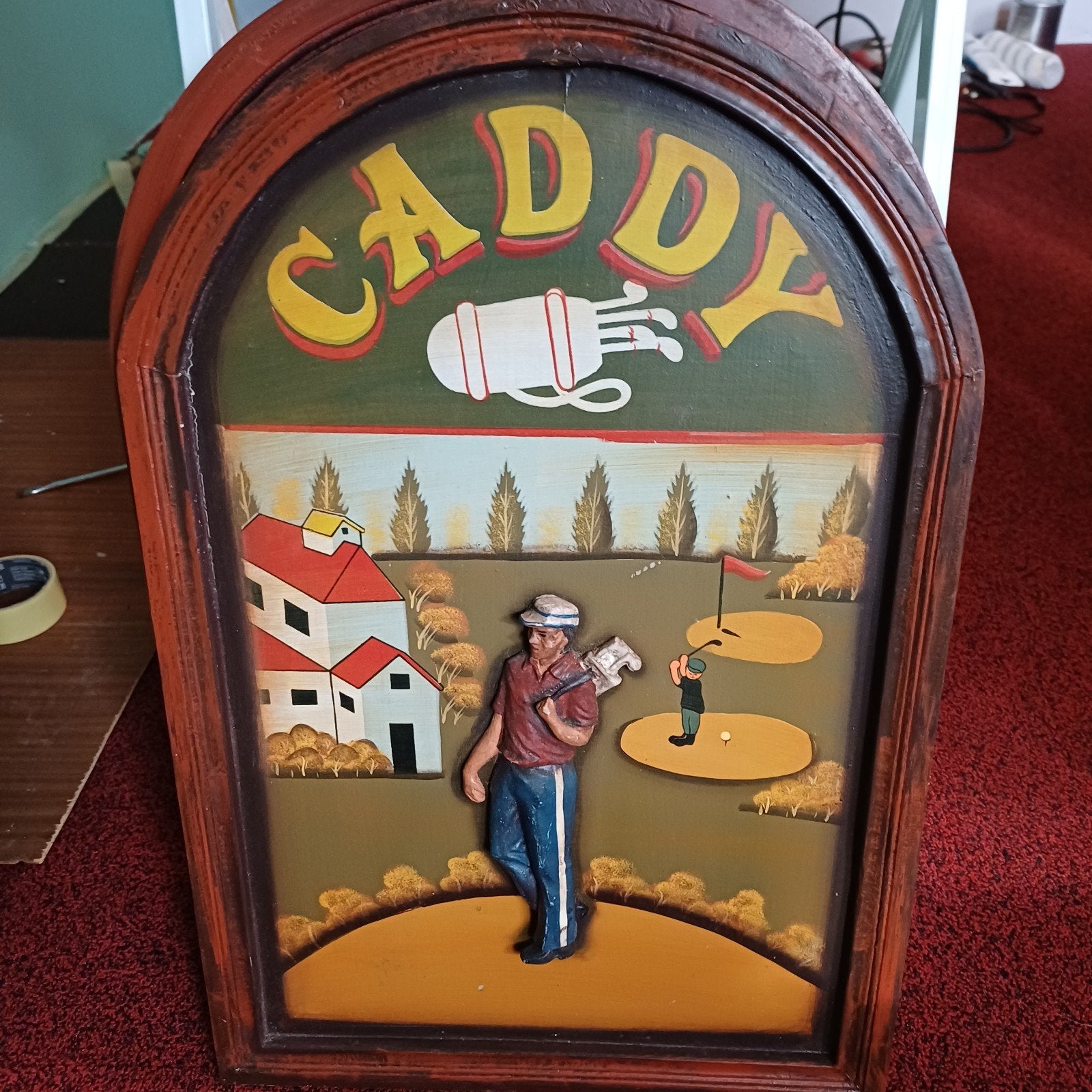 Golfer wandschilderij, Ophalen, Gebruikt