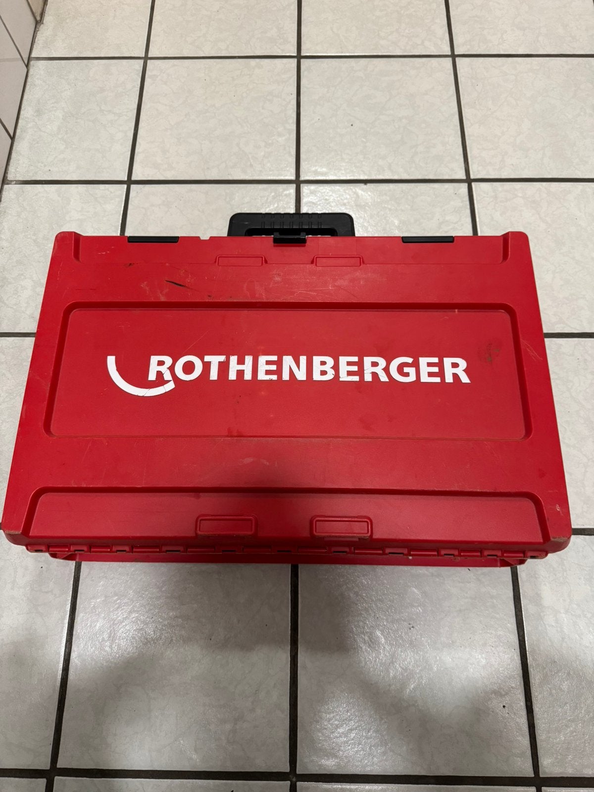 Rothenberger Romax Compact TT 18V persmachine + bekken, Ophalen, Gebruikt, Overige typen, Overige merken