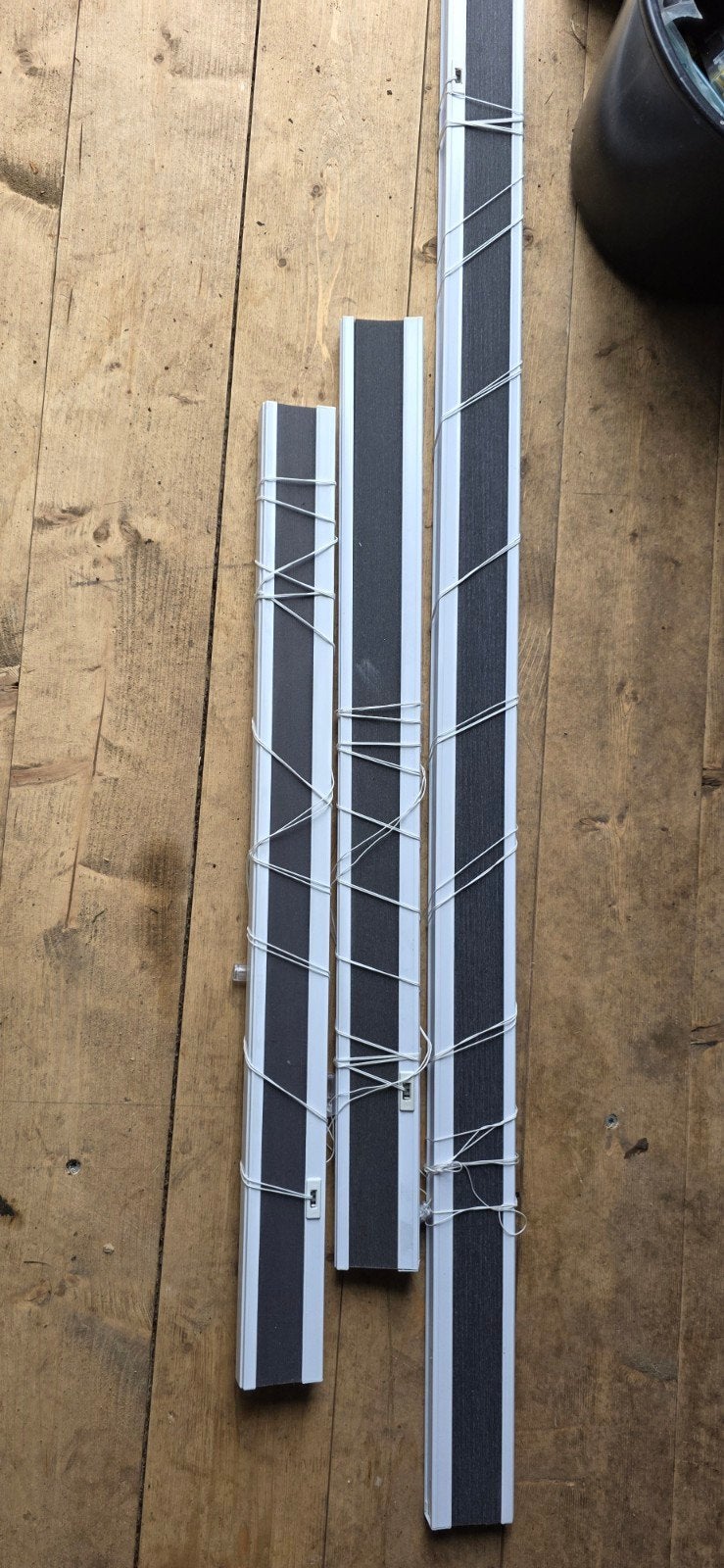 Plissé gordijn grijs, Gebruikt, 150 tot 200 cm, 50 tot 100 cm, Ophalen of Verzenden