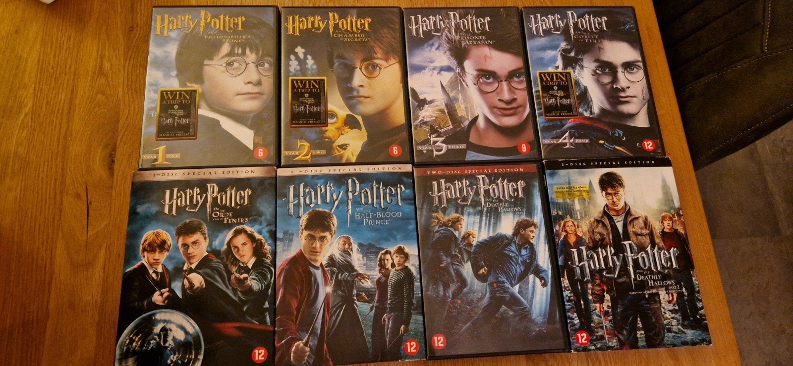 Harry Potter Complete Collectie (8 films) op DVD, Gebruikt, Nederlands, Ophalen of Verzenden, Vanaf 12 jaar