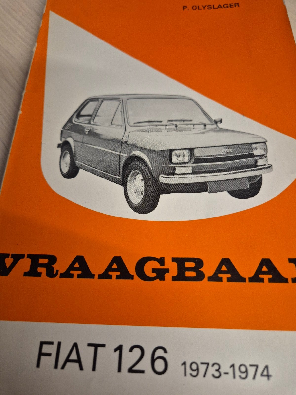 1973 1974 vraagbaak Fiat 126 2 cilinders 600cc werkplaats, Ophalen of Verzenden