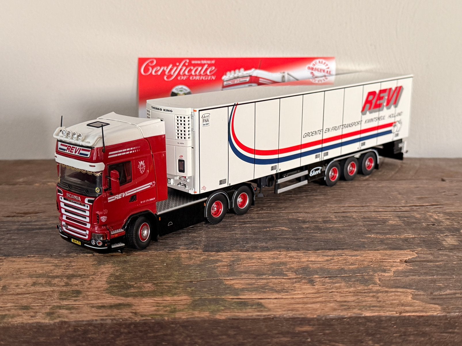 Tekno - Scania Topline Revi, Ophalen of Verzenden, Zo goed als nieuw, Bus of Vrachtwagen, Tekno