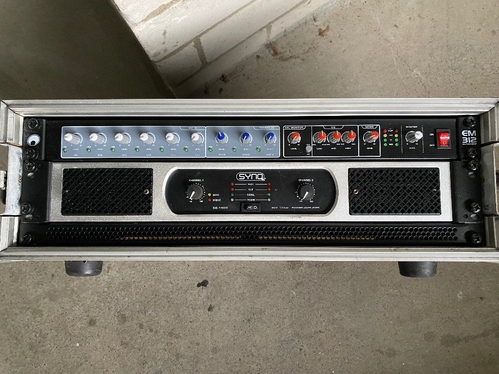 TKA: Omnitronic EM 312 rackmixer, Ophalen of Verzenden, Gebruikt, 5 tot 10 kanalen, Microfooningang