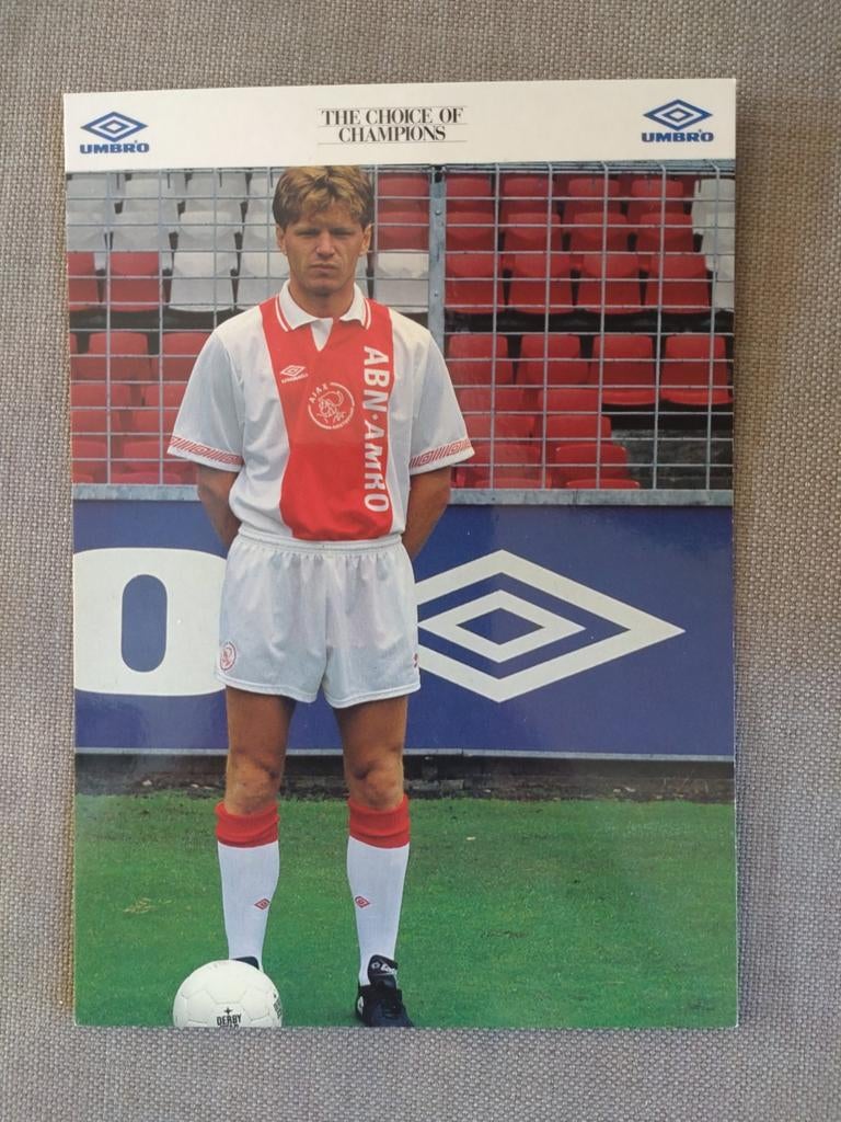 Fons Groenendijk Ajax gesigneerde kaart, Verzamelen, Sportartikelen en Voetbal, Verzenden, Zo goed als nieuw, Ajax, Spelerskaart