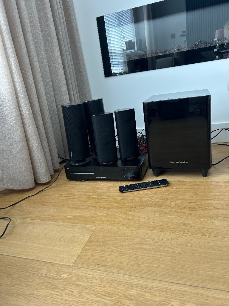 Harman Kardon BDS 277+HKTS200sub homecinema, Gebruikt, Blu-ray-speler, 70 watt of meer, 5.1-systeem