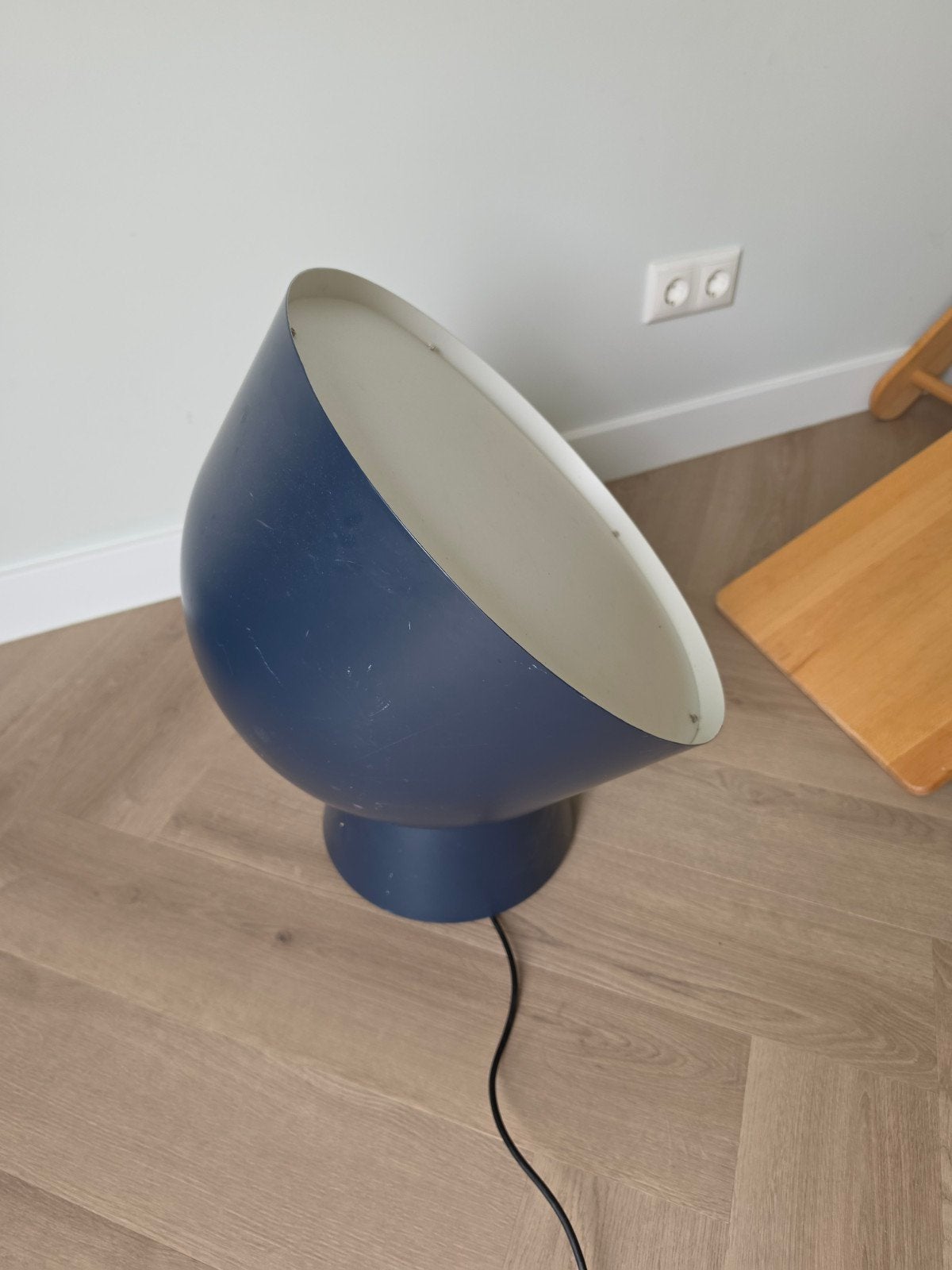 Ikea blauwe vloerlamp, Huis en Inrichting, Overige merken, Gebruikt, E27 (groot), Vintage