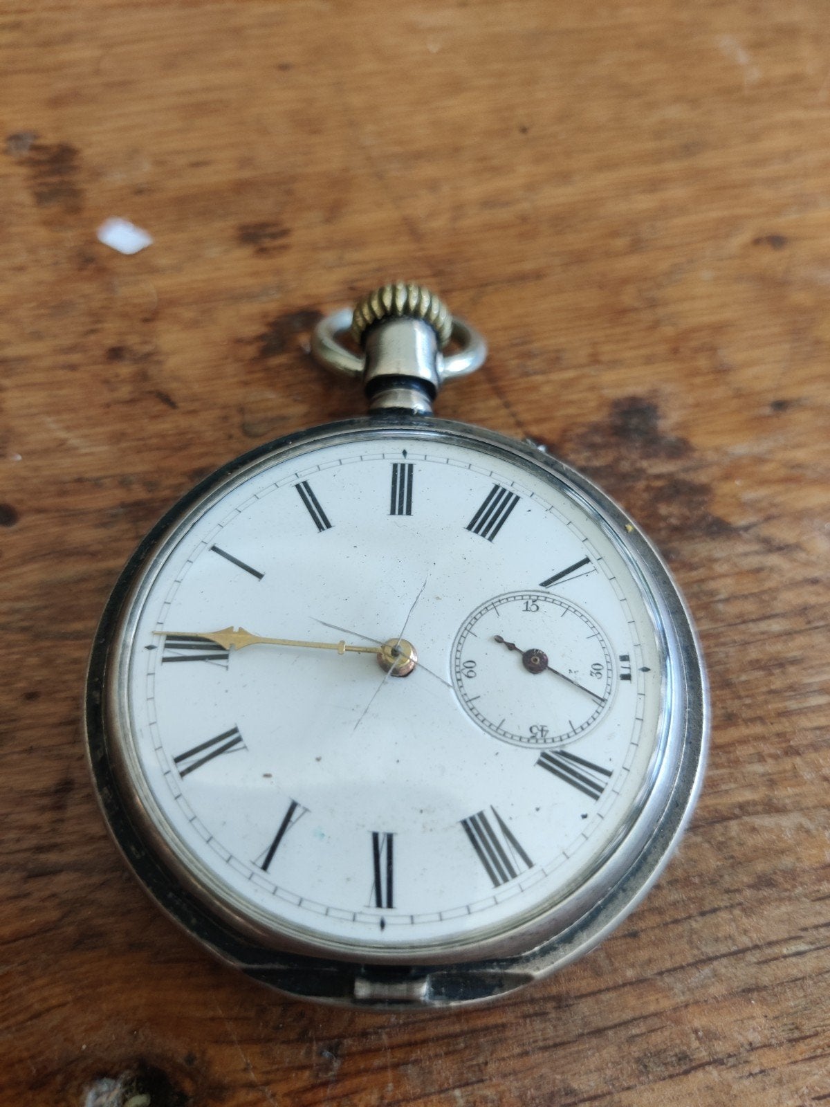 zwaar zilveren zakhorloge, Ophalen of Verzenden, Zilver, Overige merken, 1900 tot 1930