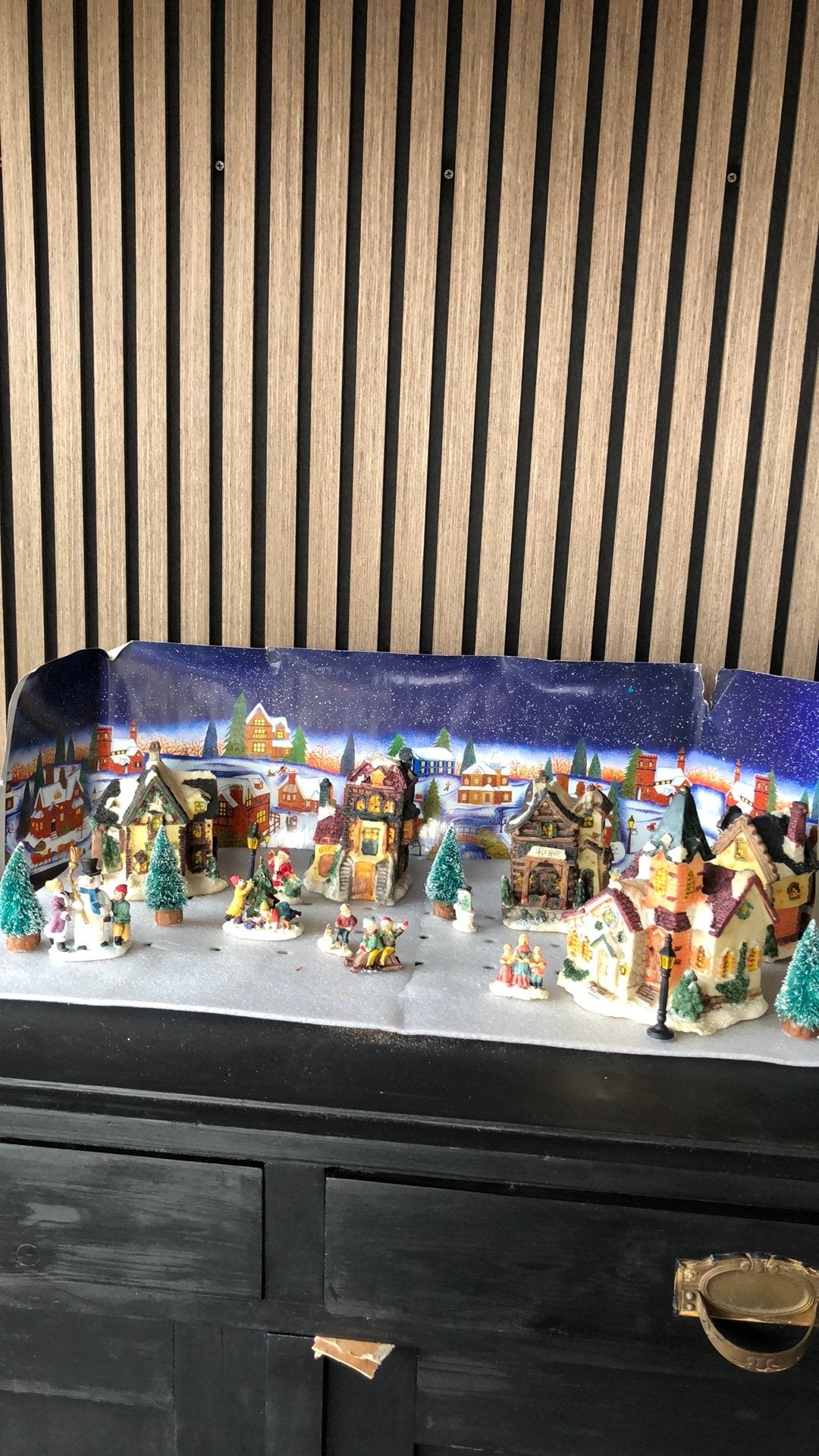Kerstdorp huisjes ed, Diversen, Ophalen of Verzenden, Gebruikt