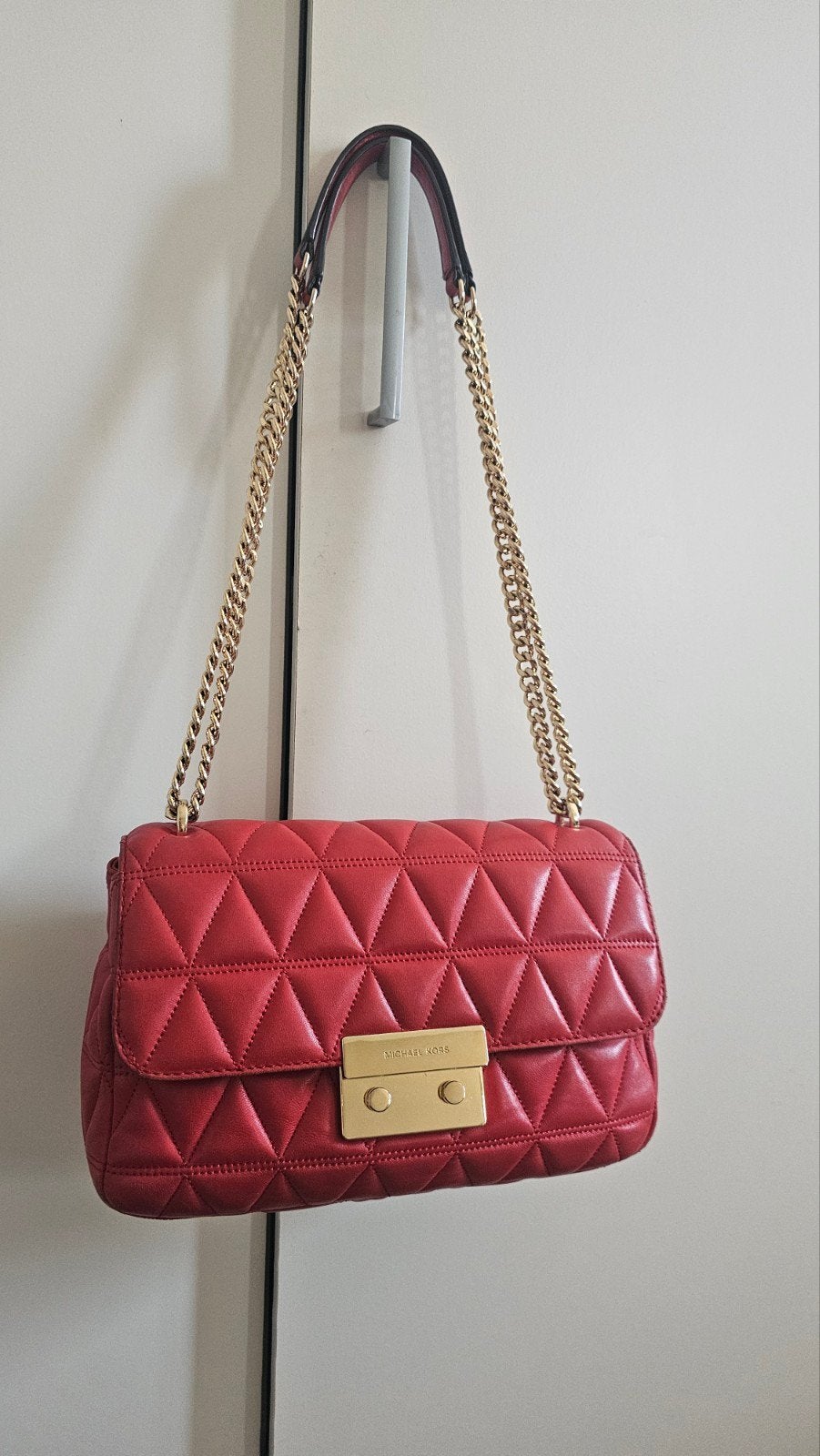Michael Kors Sloan bag, Sieraden, Tassen en Uiterlijk, Tassen | Damestassen, Ophalen of Verzenden, Rood, Schoudertasje