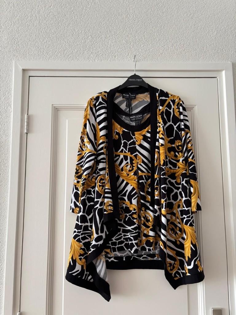Fraaie combi vest en top Frank Lyman Design maat 46/48, Kleding | Dames, Frank Lyman Design, Overige kleuren, Verzenden, Shirt of Top