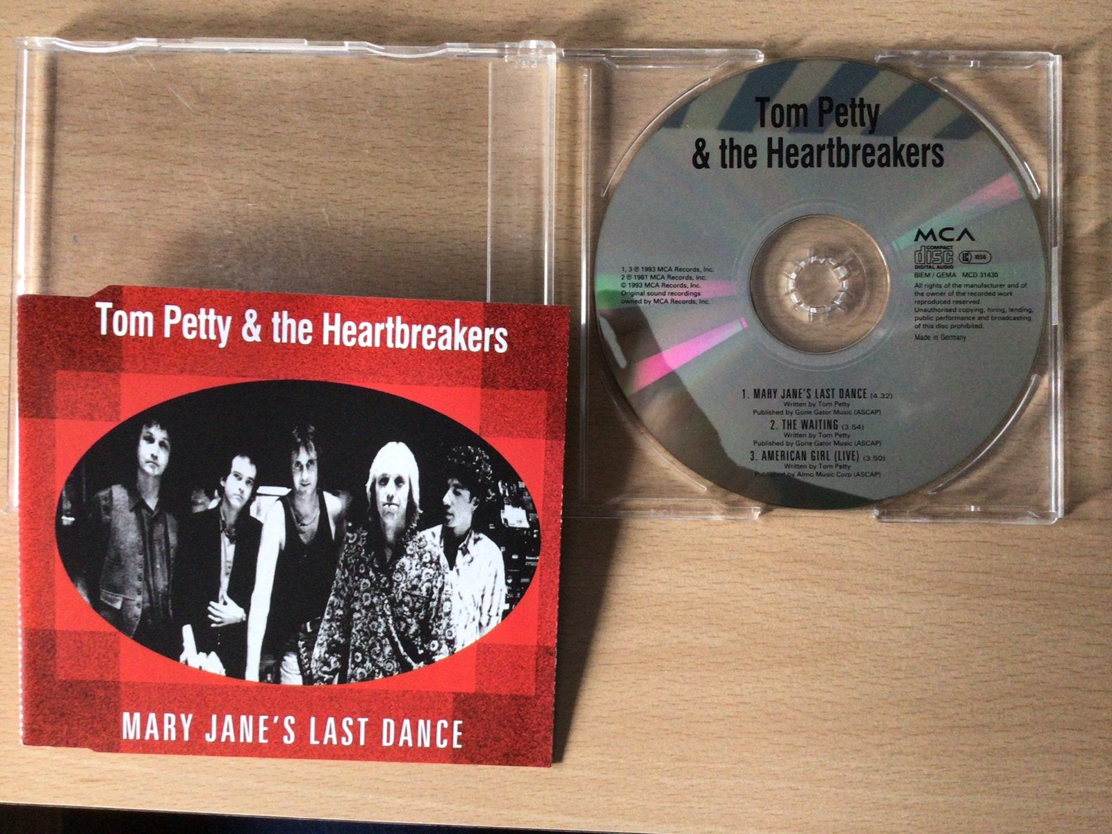 Tom Petty andthe Heartbreakers-Mary Jane’s last dance. EP., Ophalen of Verzenden, Zo goed als nieuw