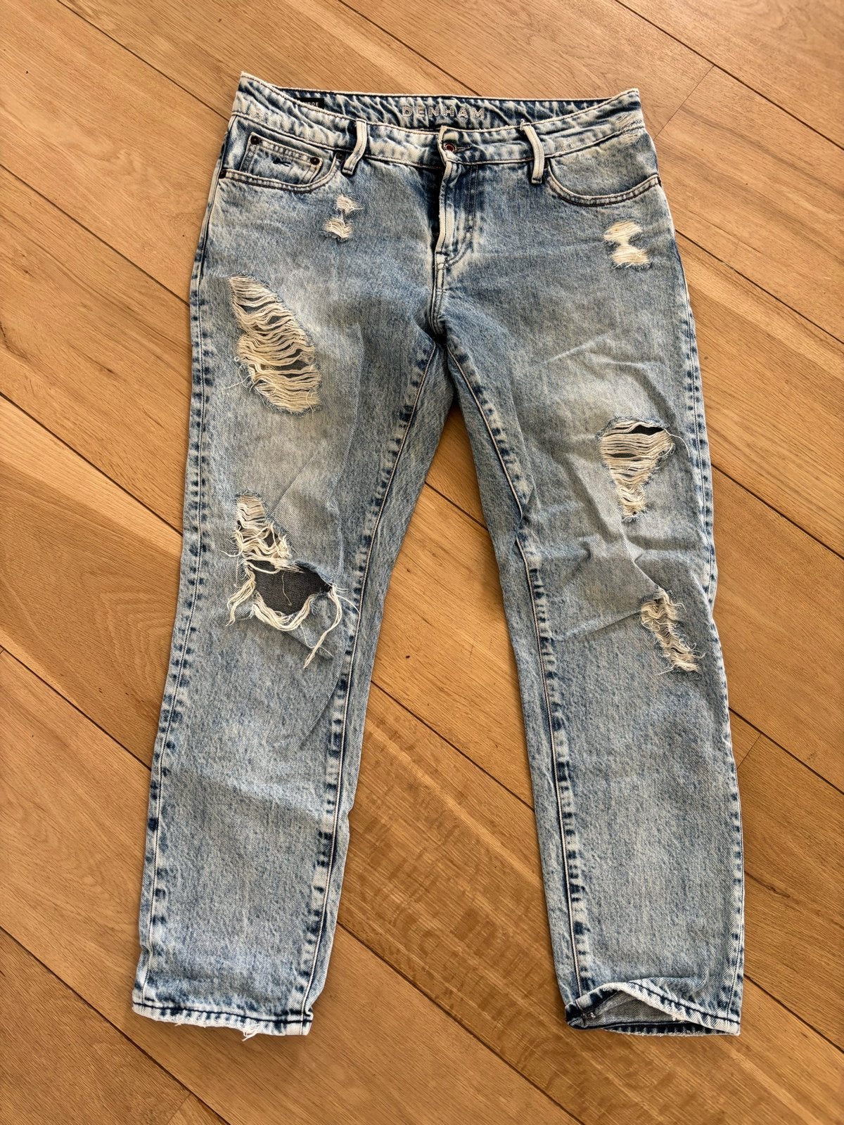 Jeans Denham Monroe Boyfriend W28, Ophalen of Verzenden, Zo goed als nieuw, Blauw, W28 - W29 (confectie 36)
