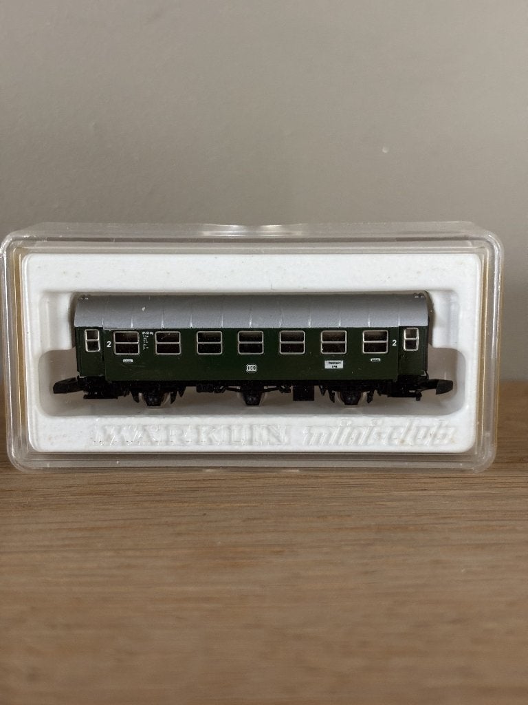 Märklin Mini-Club Z 3-assige Umbauwagen DB + OVP, Gelijkstroom, Wagon, Ophalen of Verzenden, Zo goed als nieuw