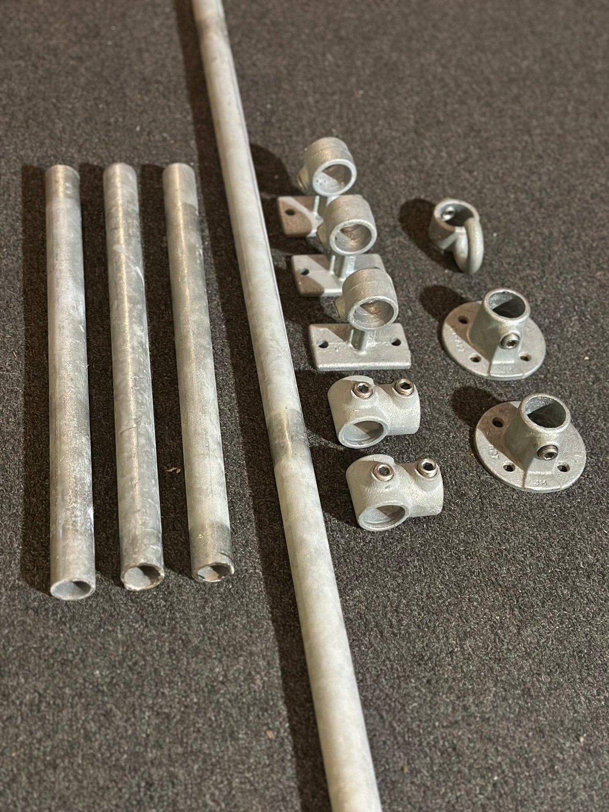 Steigerbuis en koppelstukken 27 mm grijs, Ophalen of Verzenden, Gebruikt, Overige typen, Minder dan 2 meter