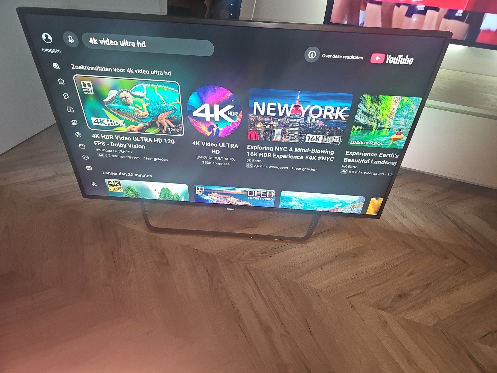 PHILIPS SMART TV 55 INCH 4K UHD AMBILIGHT 100 HZ, Philips, Ophalen of Verzenden, Zo goed als nieuw, 100 Hz