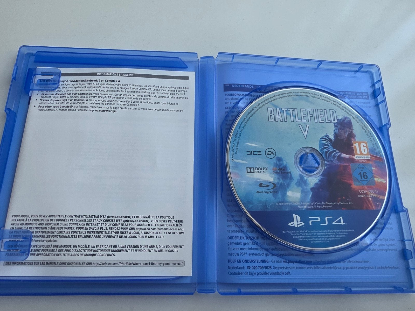 Battlefield 5 voor Playstation 4 en 5 Lees Goed Aub, Online, Shooter, Electronic Arts, EA Swiss Sàrl, Place du Molard 8, 1204 Genève, Zwitserland