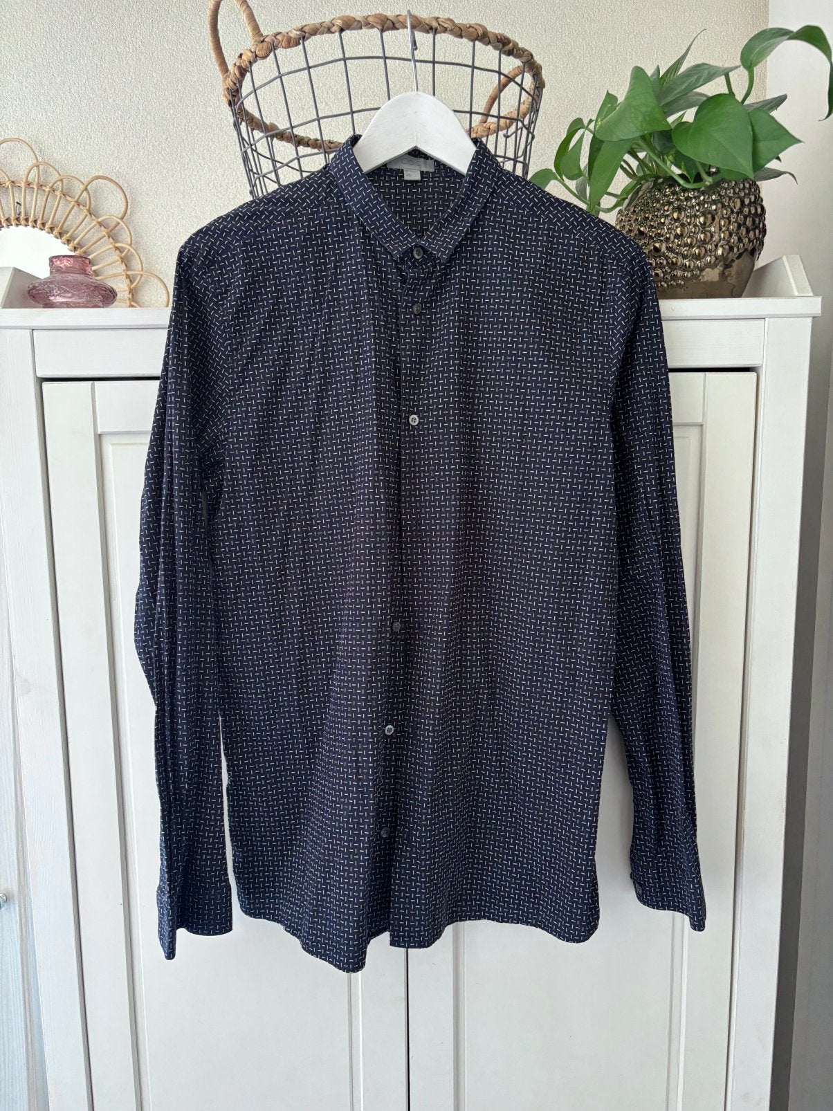 Cos katoenen blouse maat 38, Ophalen of Verzenden, Zo goed als nieuw, Maat 38/40 (M), Blauw